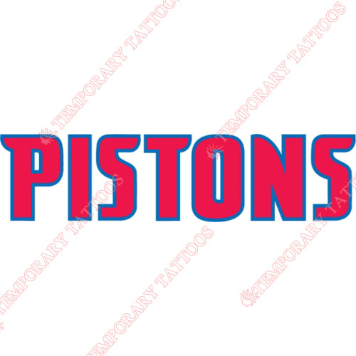 Detroit Pistons Customize Temporary Tattoos Stickers NO.992